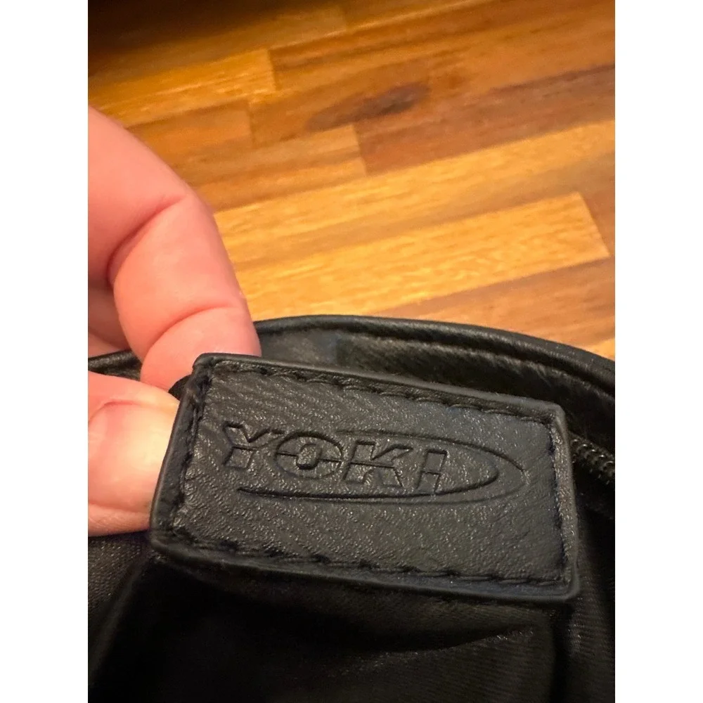 Yoki Clutch Bag Women Small Black Good Quilted Tassel Faux Leather Evening